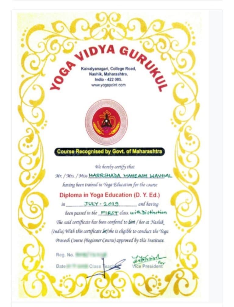 Ayurveda certification