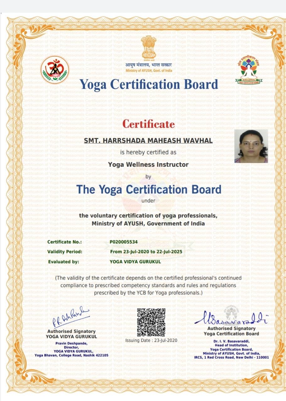 International Yoga Certificate 3