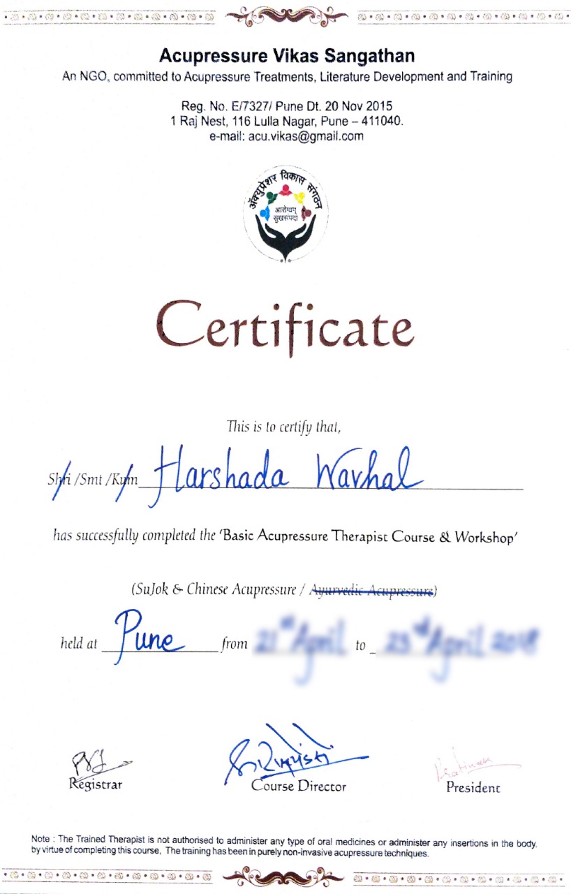 Medicine Yoga Certificate 15