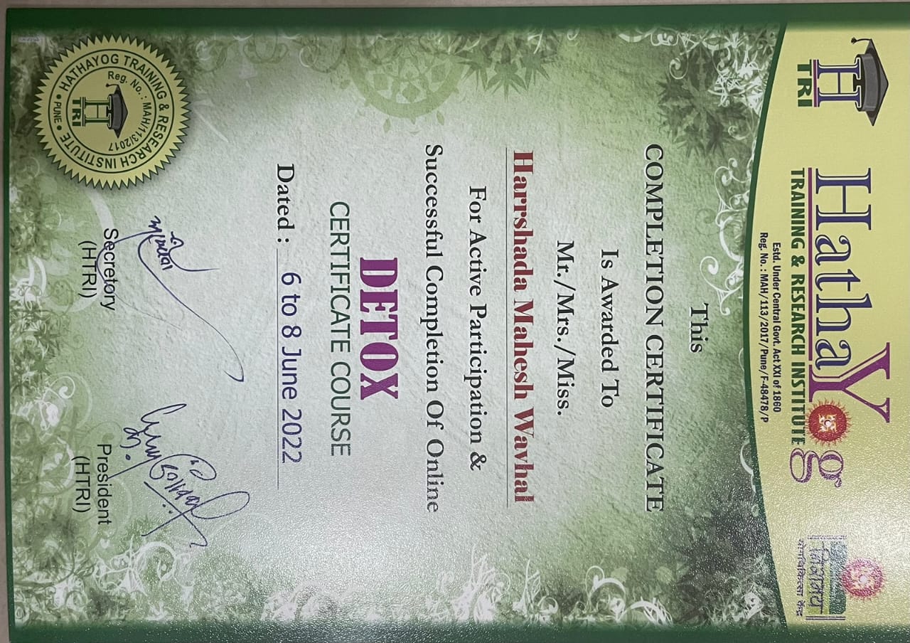 Medicine Yoga Certificate 8